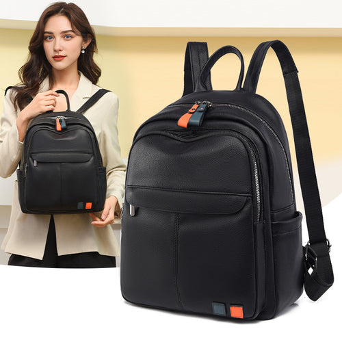 Leder Mehrfachfach Rucksack Karnz