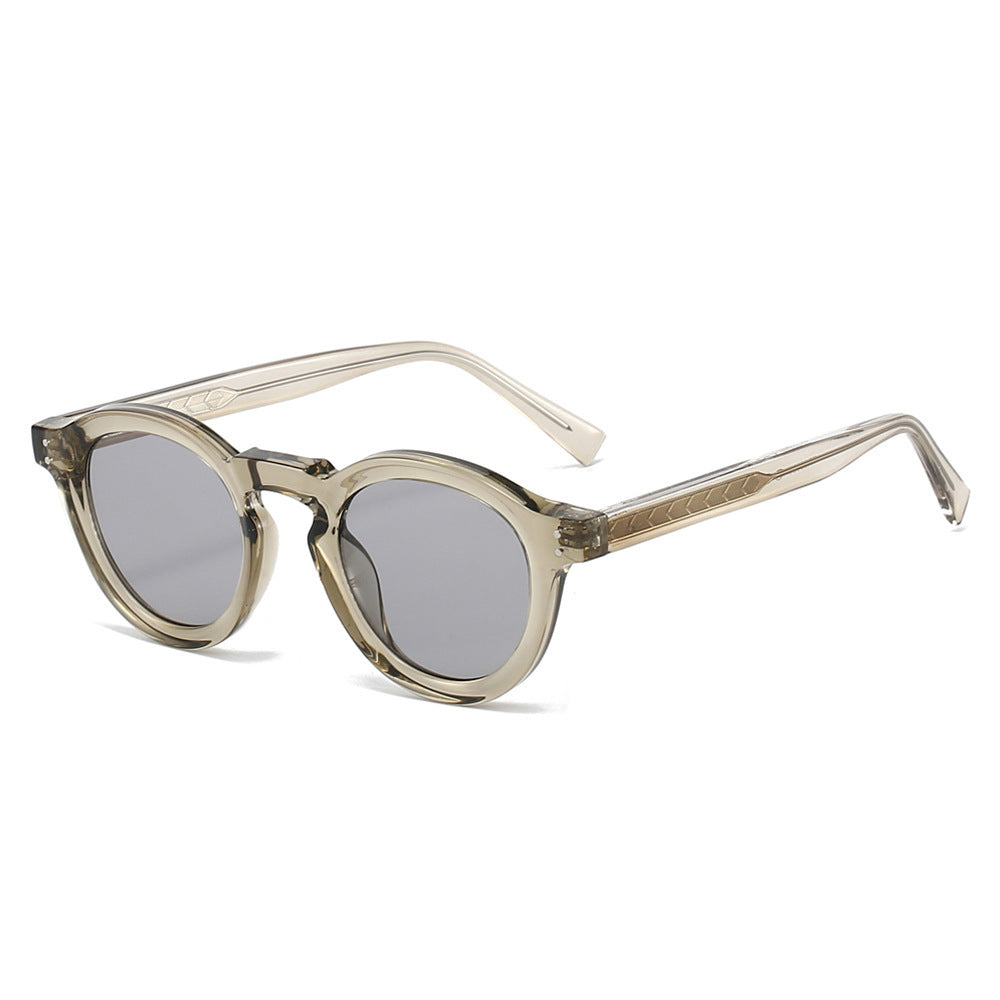 Damen modische Sonnenbrille im stilvollen runden Design von Karnz