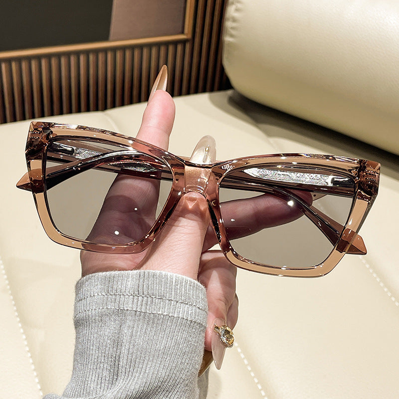 Damen trendige Oversized-Sonnenbrille Karnz