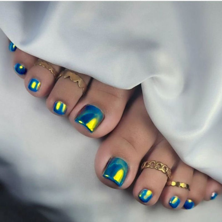 Premium Glänzendes Nagelkunst Pediküre Set Karnz
