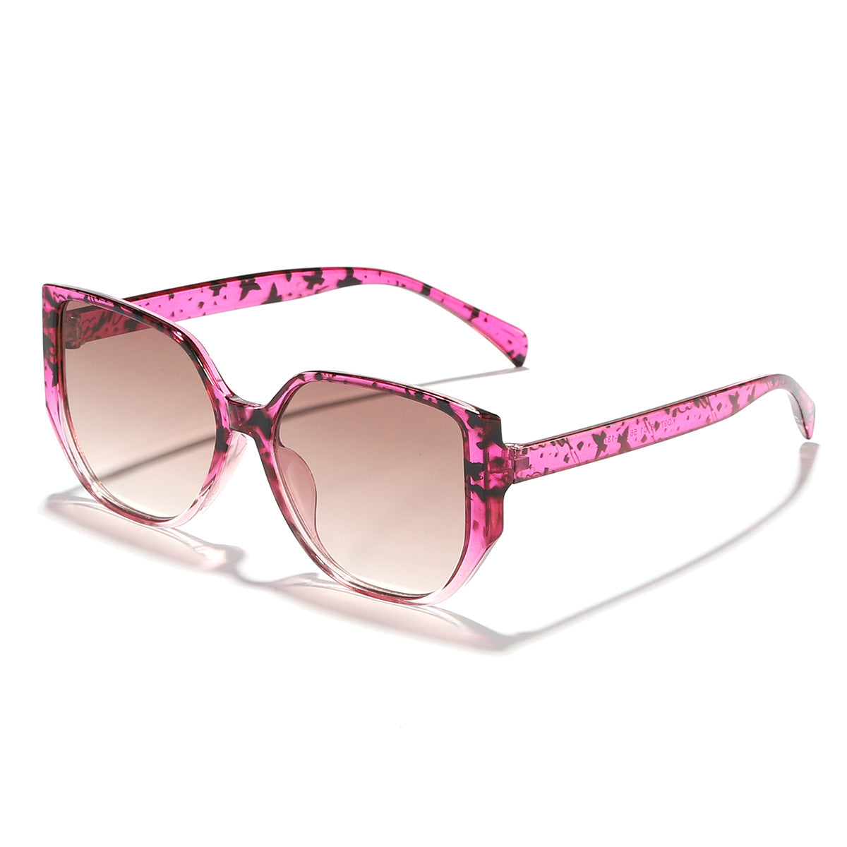 Damen modische quadratische Sonnenbrille mit breitem Rahmen und UV-Schutz Karnz