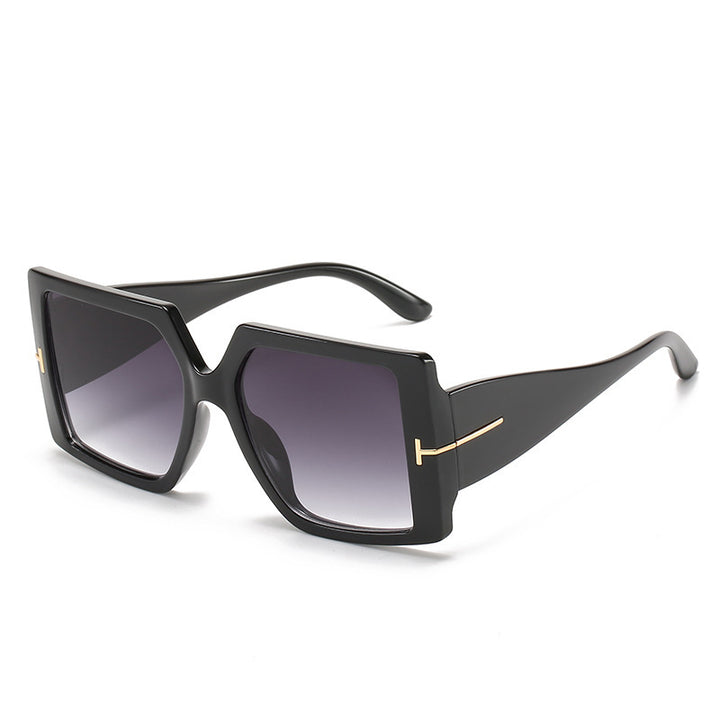 Oversized Geometrische Schild Sonnenbrille Karnz