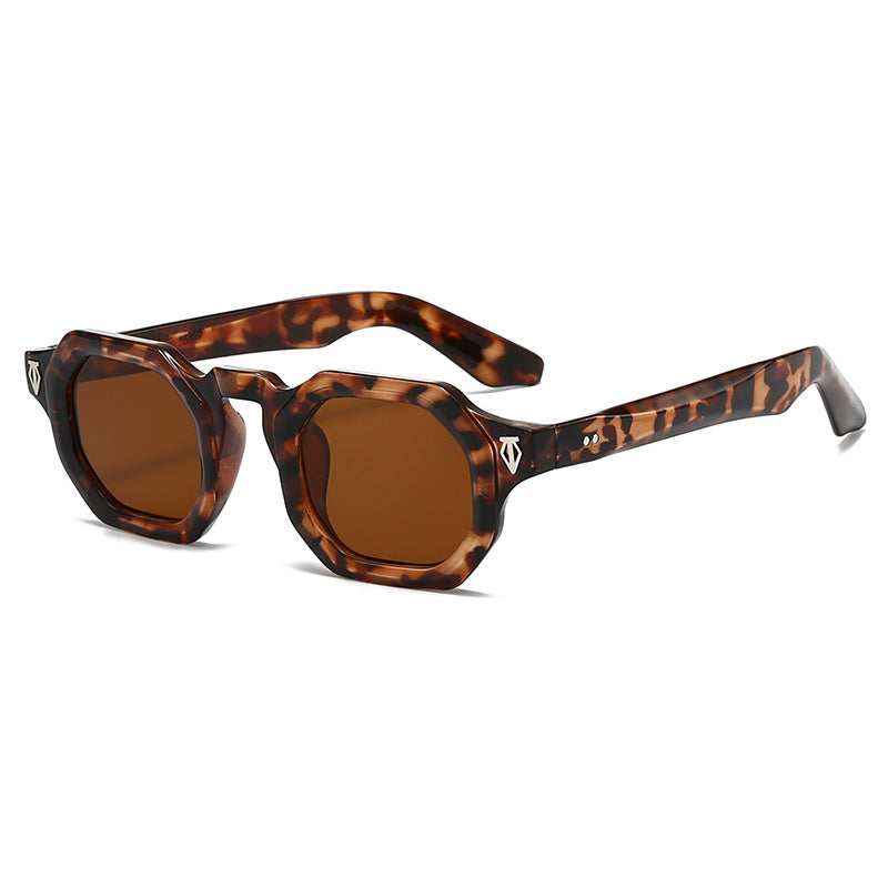 Moderne achteckige Rahmen Sonnenbrille Karnz