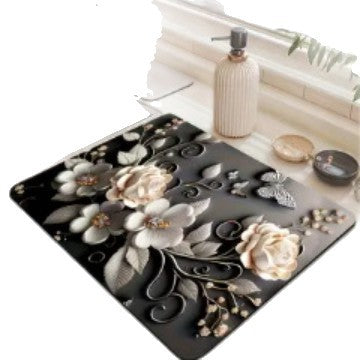 Künstlerische Floral Küchenmatte Karnz