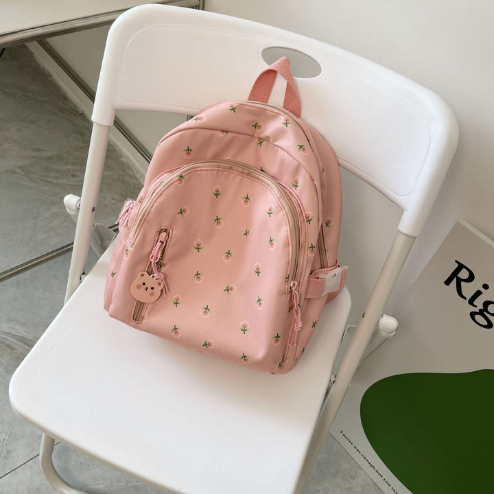 Niedlicher floral bestickter Mini-Rucksack Karnz