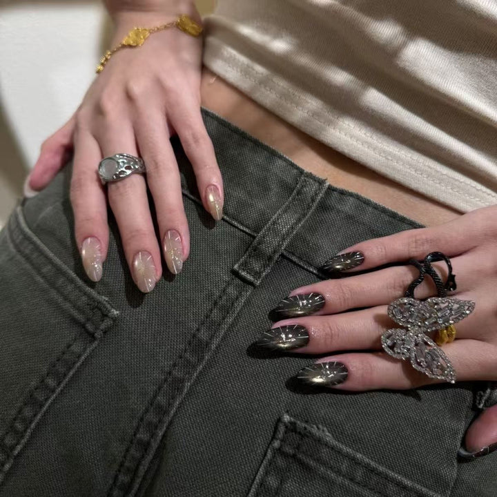 Elegante Stiletto Nagelkunst Verlängerungen