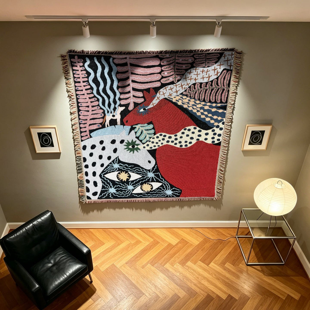 Künstlerisches Wandteppichwurfdecke