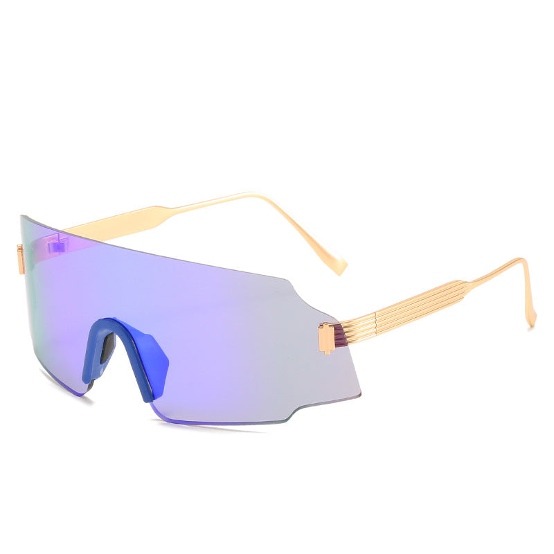 Damen sportliche Sicherheits-Sonnenbrille mit modernem, transparentem Design Karnz