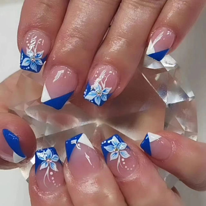 Elegantes Florales Nagelkunstset