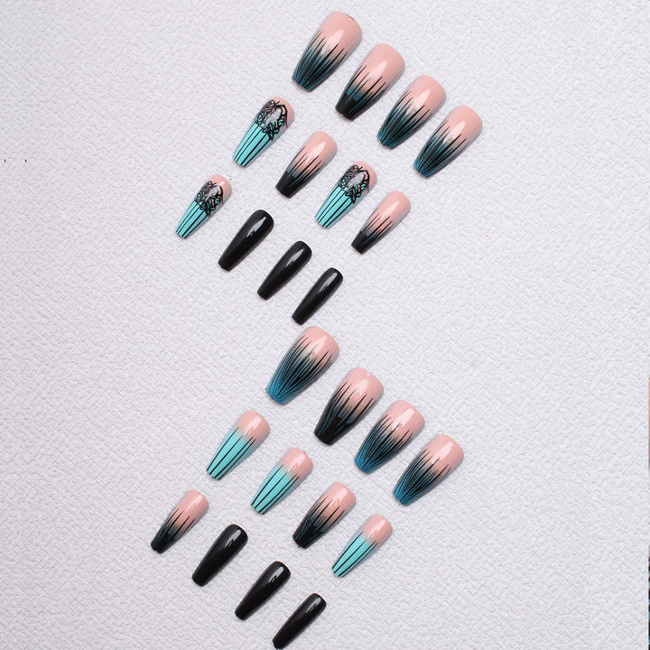 Ombre-Gradient-Nagelkunstverlängerungen Karnz