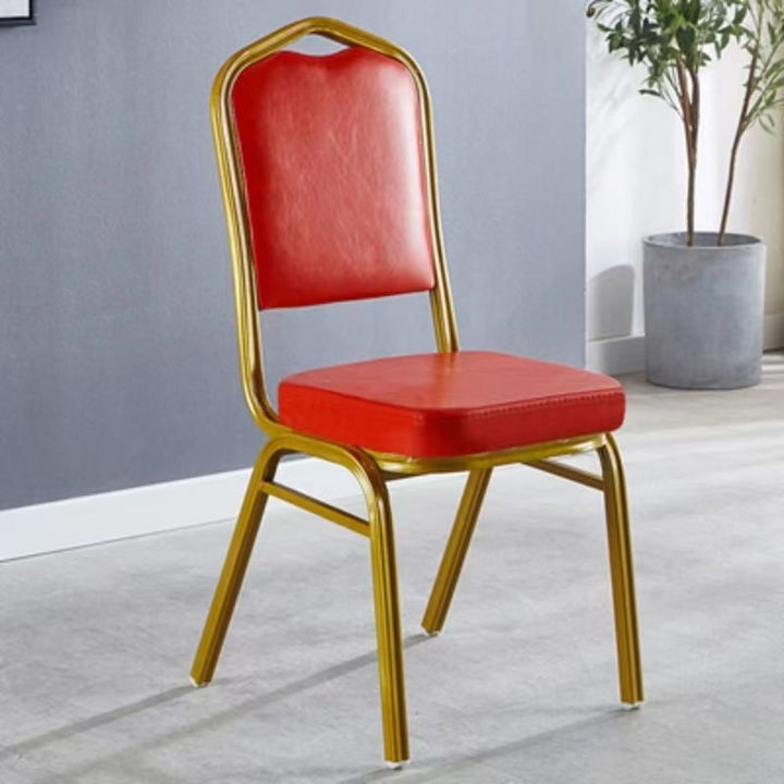 Eleganter gepolsterter Essstuhl mit goldenen Rahmen Karnz