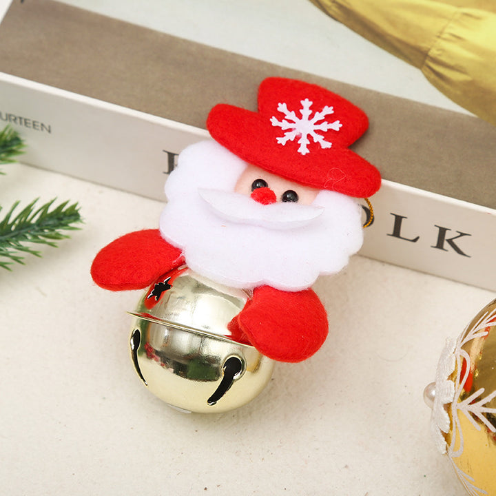 Festliche Weihnachtsglocke mit Santa-Motiv Karnz