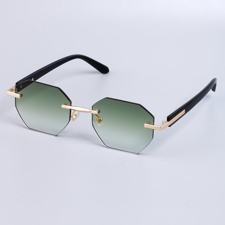 Damen stilvolle Sonnenbrille im modischen Achtkant-Design mit hochwertigem Rahmen Karnz