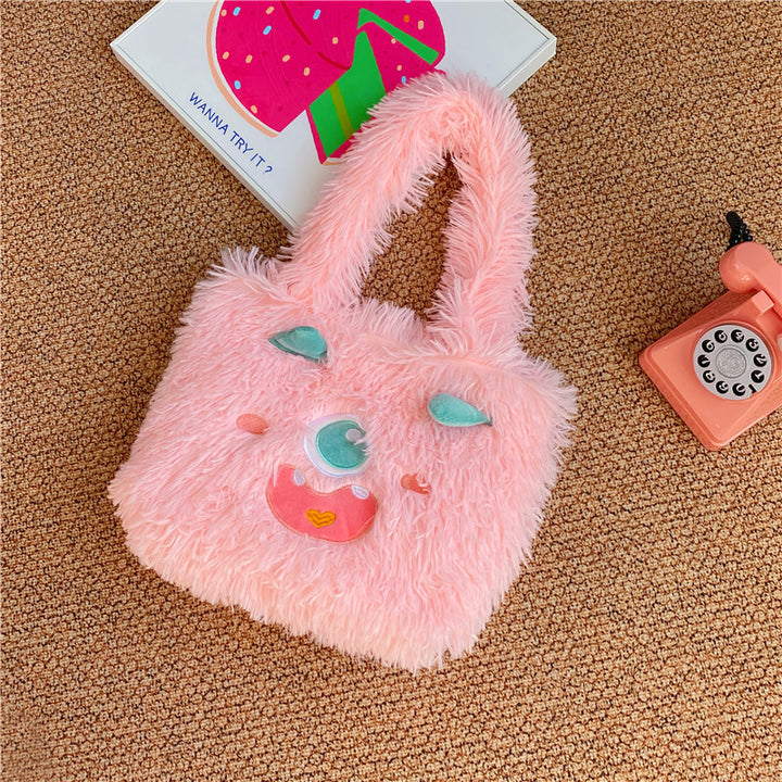 Verspielte Monster Plüschtasche