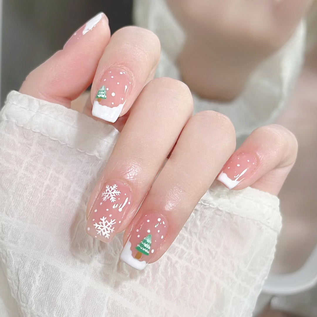 Festliche holiday-themed Nagelkunst Karnz