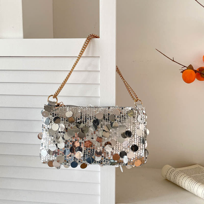 WoGlamorous Abend Pailletten Clutch Karnz