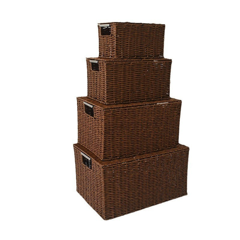 Premium Rattan Aufbewahrungsbox Karnz
