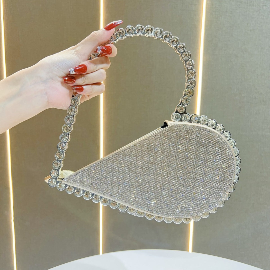Strass-besetzte Abendhandtasche