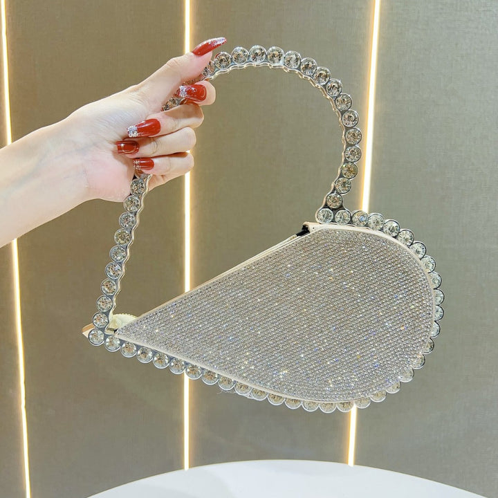 Strass-besetzte Abendhandtasche