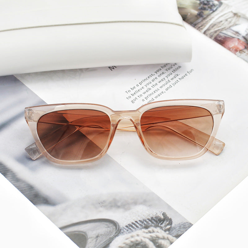 Damen geometrische Designer-Sonnenbrille im modernen Look Karnz