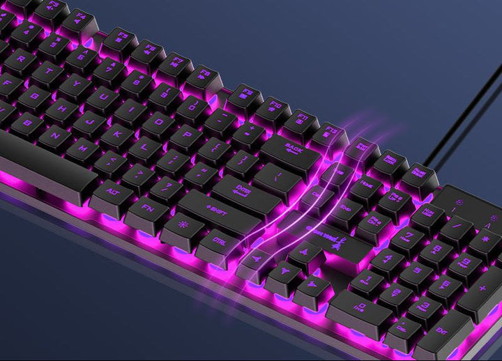 Gaming-Tastatur mit anpassbarem RGB-Beleuchtung Karnz