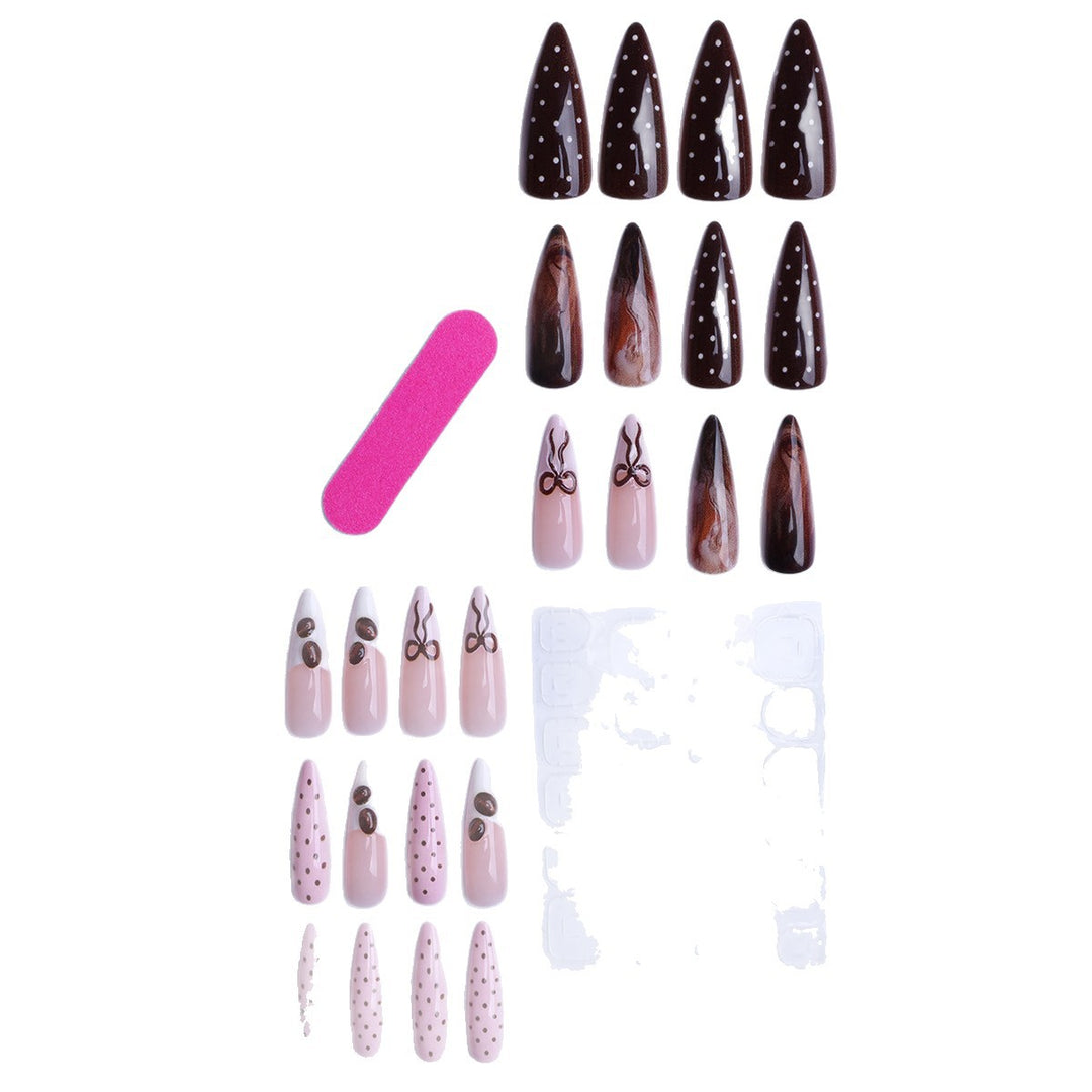 Elegante Künstlerische Press-On Nagelspitzen Kollektion Karnz