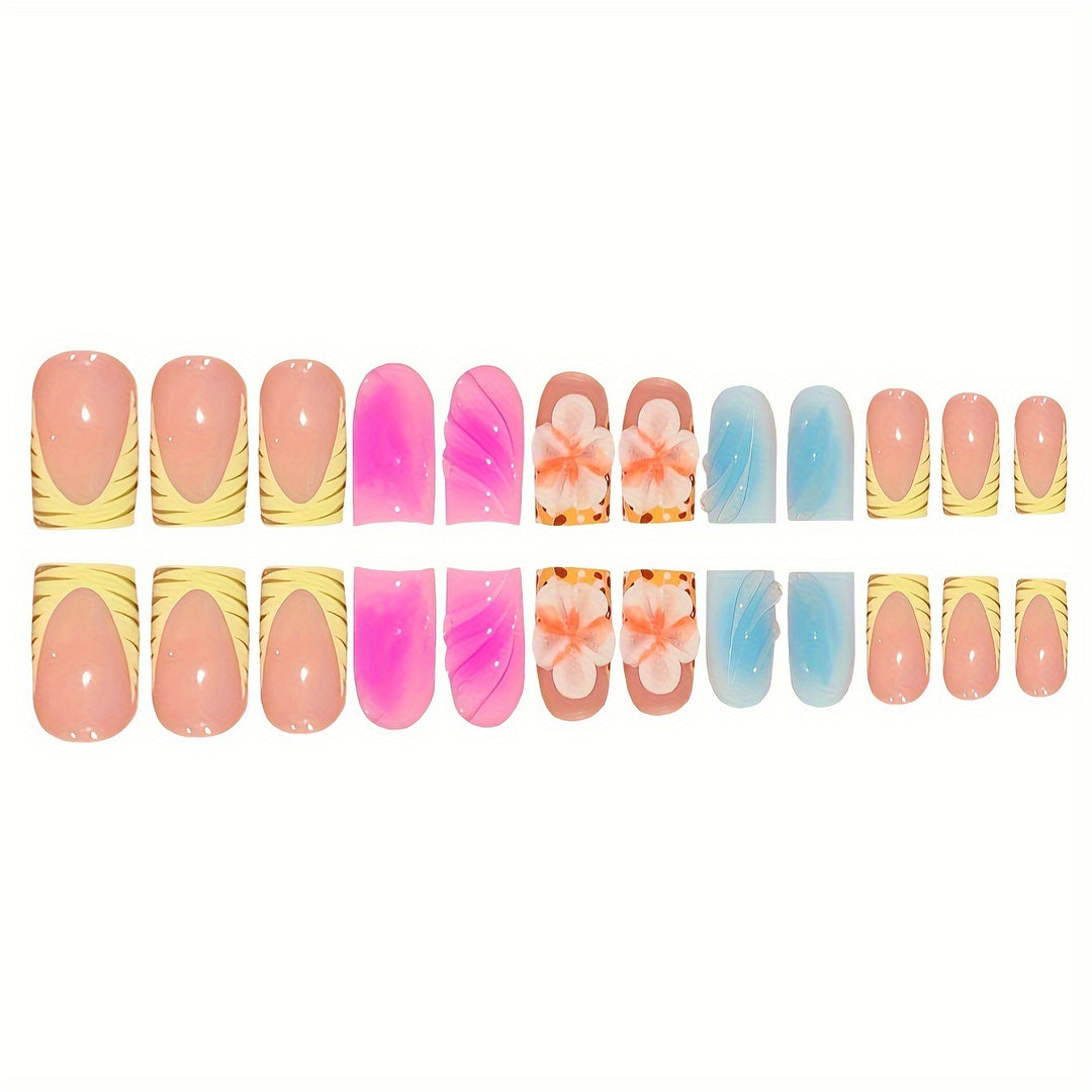 Floral Art Press-On Nails Karnz