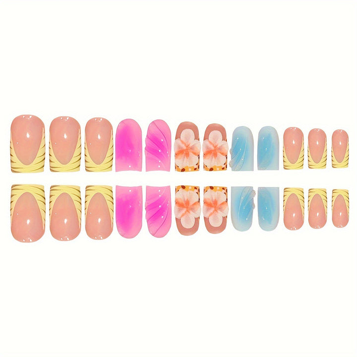 Floral Art Press-On Nails Karnz