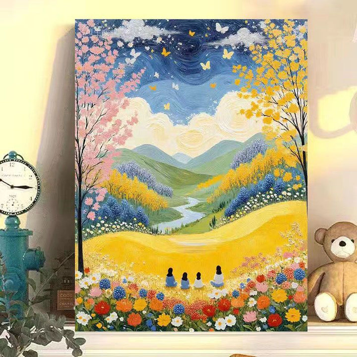 Szenische Herbstlandschaft Leinwanddruck Karnz