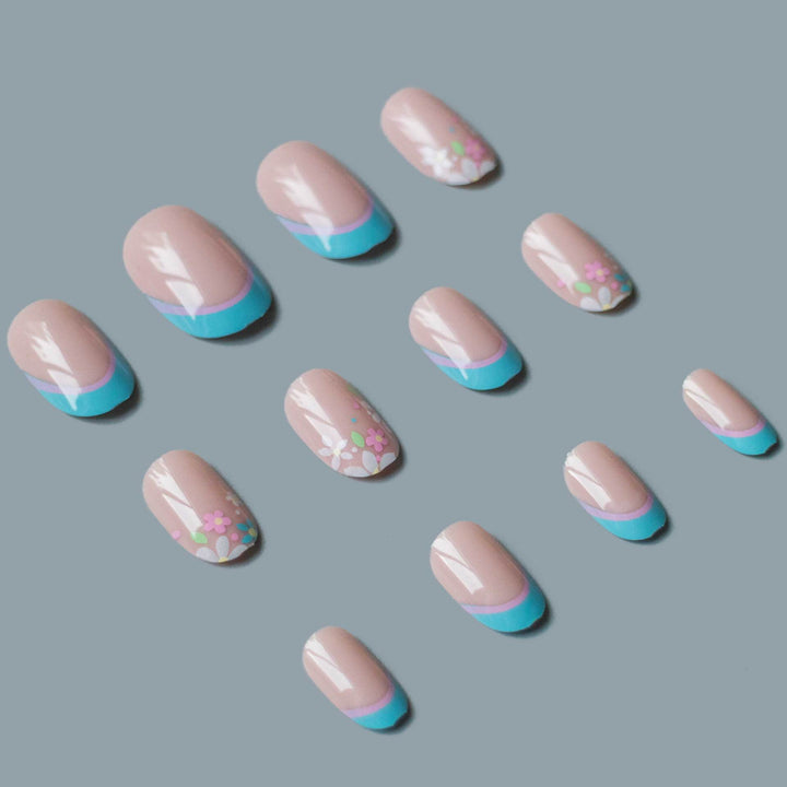 Künstlerisches Floral- und Geometrisches Nagelkunst-Design-Kit