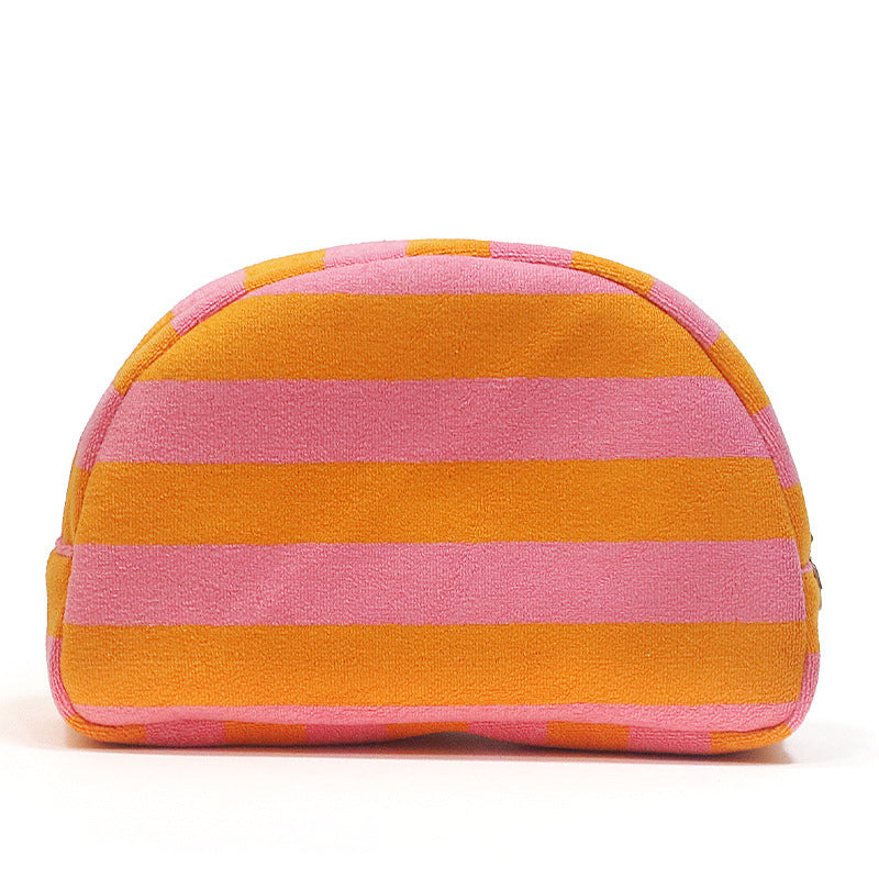 Stylische Gestreifte Make-up-Tasche