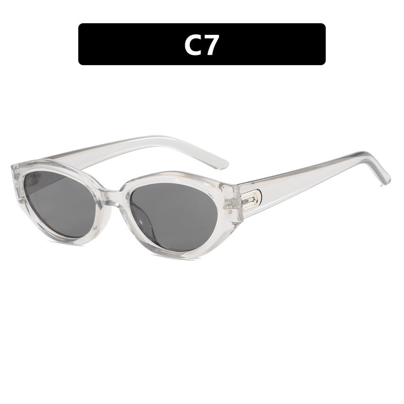 Damen Cat-Eye Sonnenbrille mit akzentuiertem Transparentrahmen und UV-Schutz Karnz