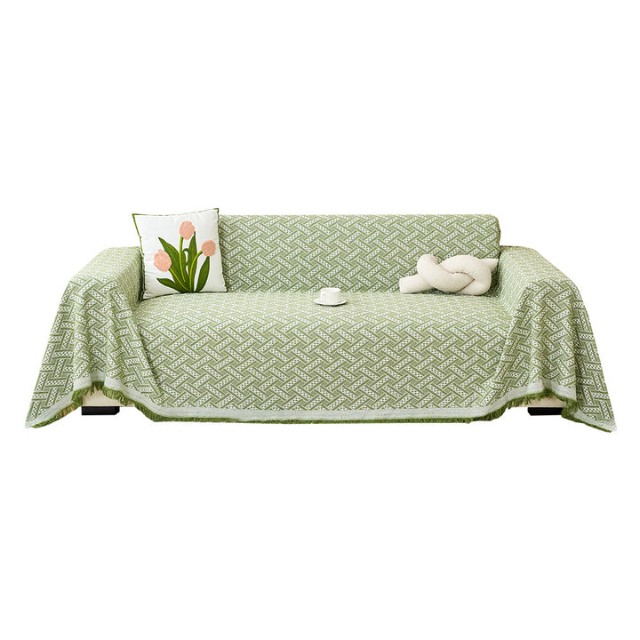 Strukturierte gewebte Sofa-Wurfdecke