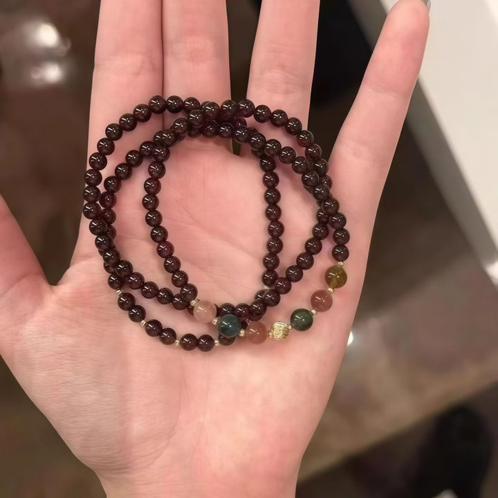 Natürliche Stein Perlenarmband Karnz
