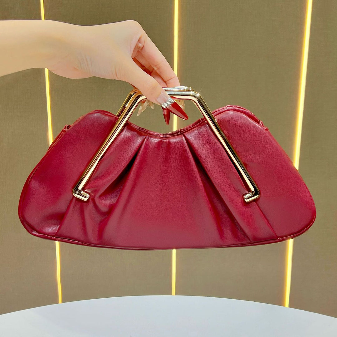 Elegante Raffung Handtasche