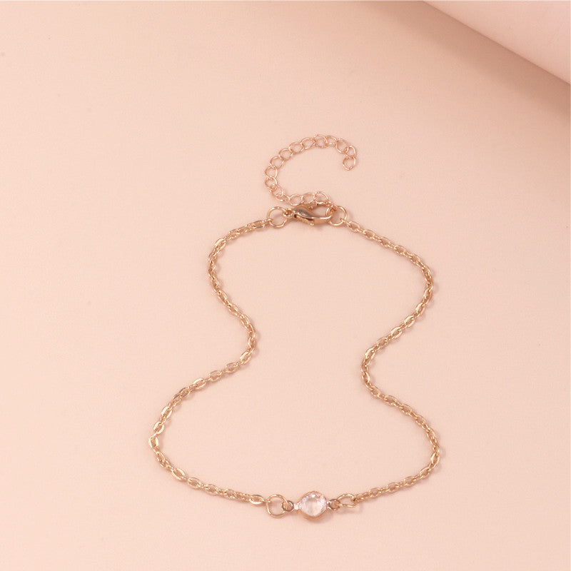 Elegante Minimalistische Kettenanậkel Karnz
