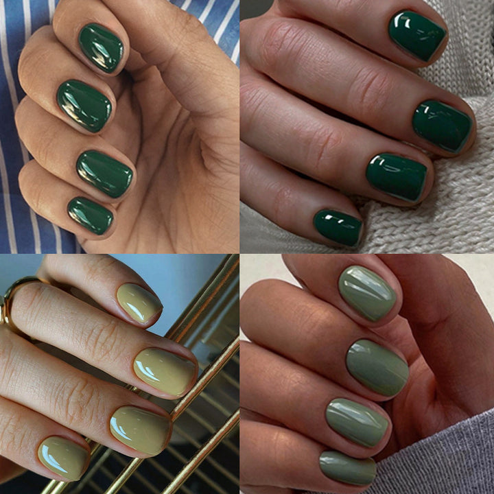 Elegantes Press-On Nagelset mit natürlichem Glanzfinish Karnz