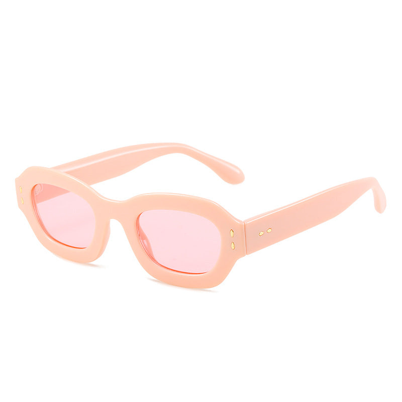 Damen Modische Sonnenbrille im Retro-Stil mit weitem Rahmen Karnz