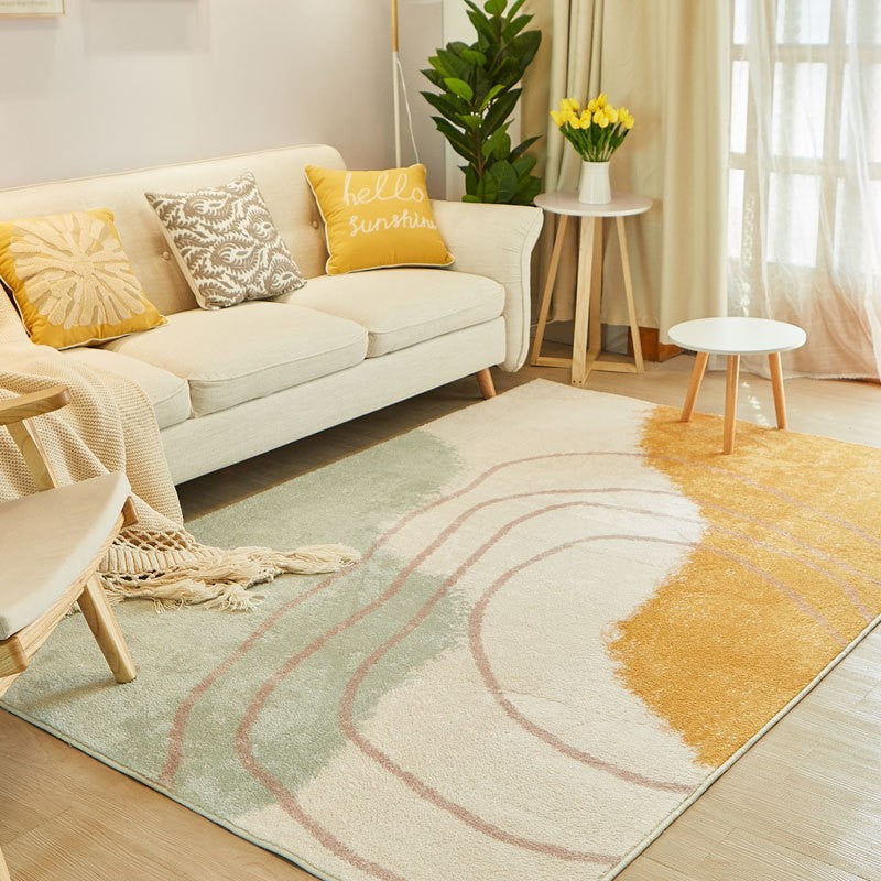 Abstraktes Design Boden Teppich Karnz