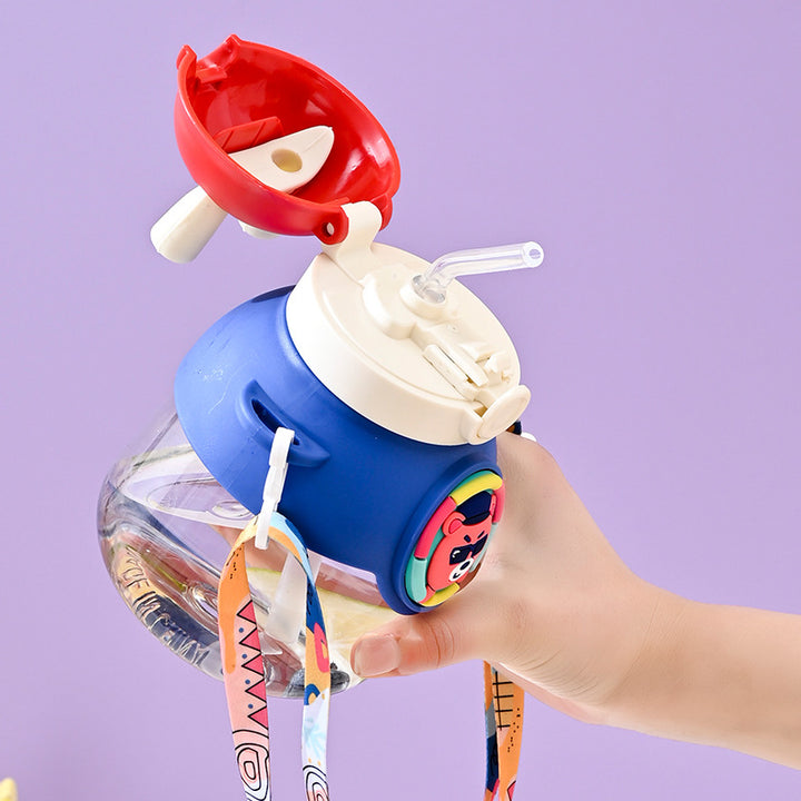 Damen Kinder-Trinkflasche mit lustigem Kaninchen-Design Karnz