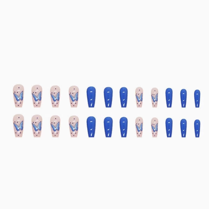 Künstlerische Schmetterlings-Nagelerweiterungen Karnz