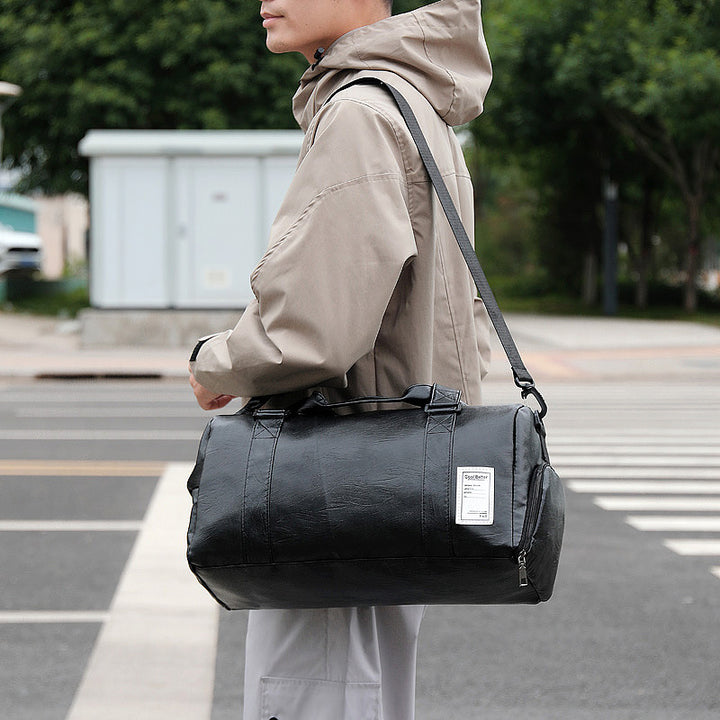 Premium Leder Reise Duffel Tasche Karnz