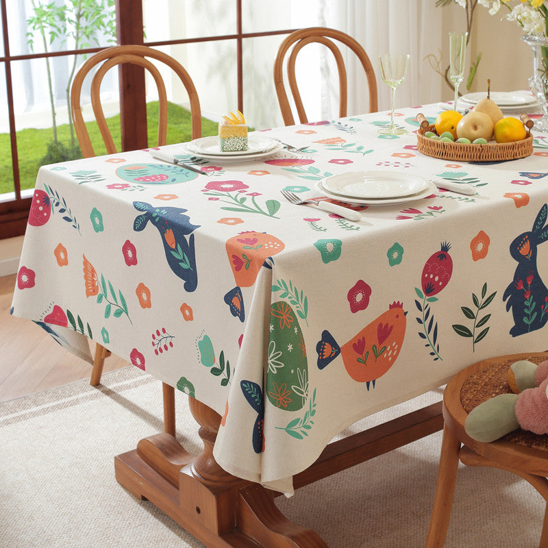 Blumenmuster Tischdecke