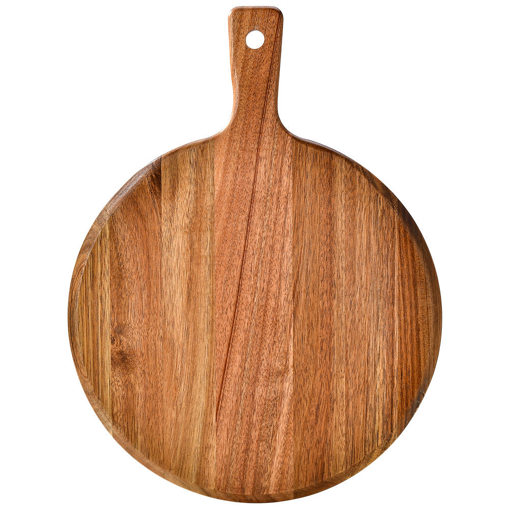 Runde Holzservierplatte Karnz