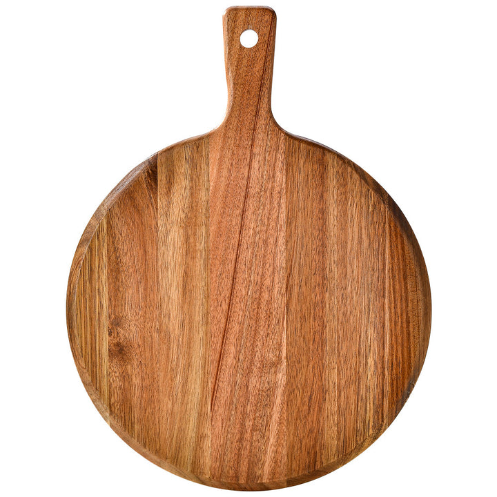 Runde Holzservierplatte Karnz