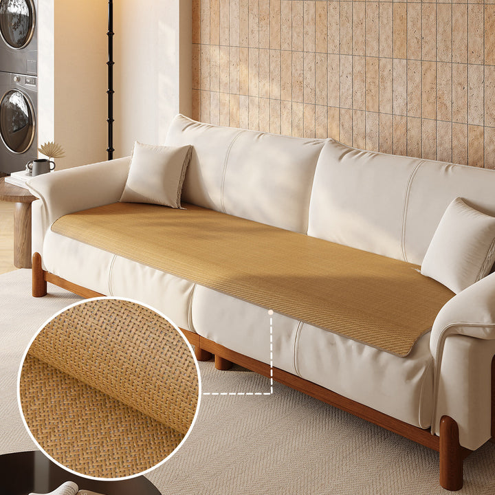 Sofa Seat Woven Breathable Summer Cooling Rattan-Style Protector