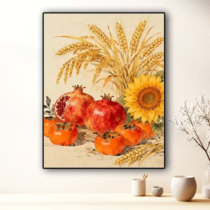 Botanische Stillleben-Leinwandkunst Karnz