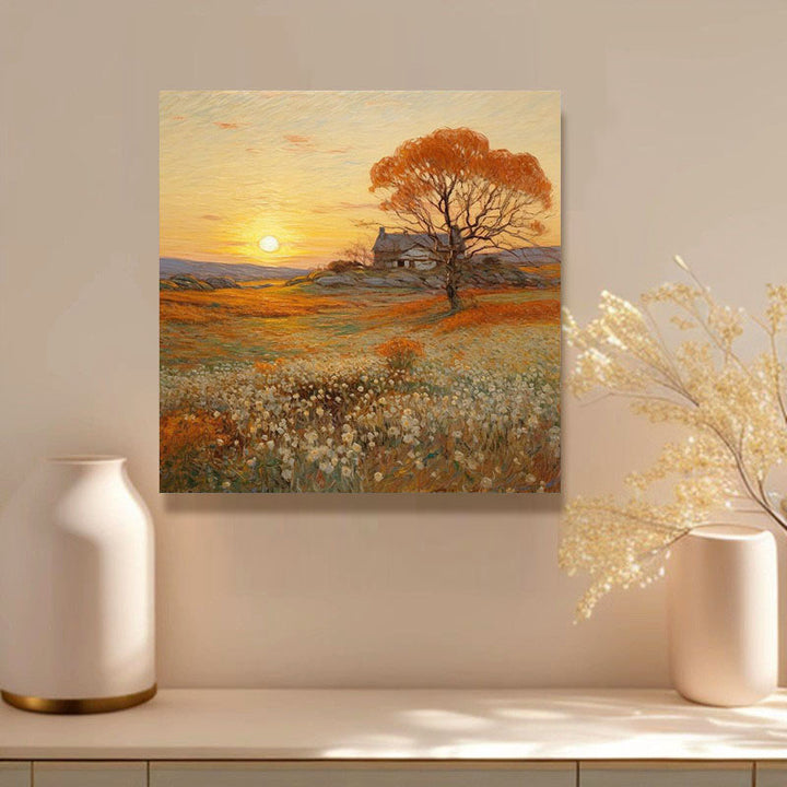 Szenisches Winterlandschaft Leinwandkunst