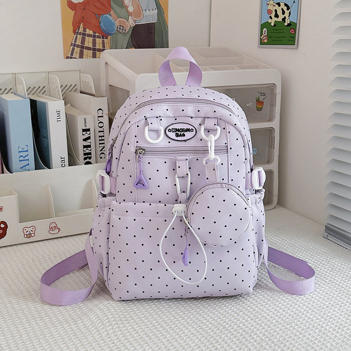 Polka-Dot-Muster Mini-Rucksack