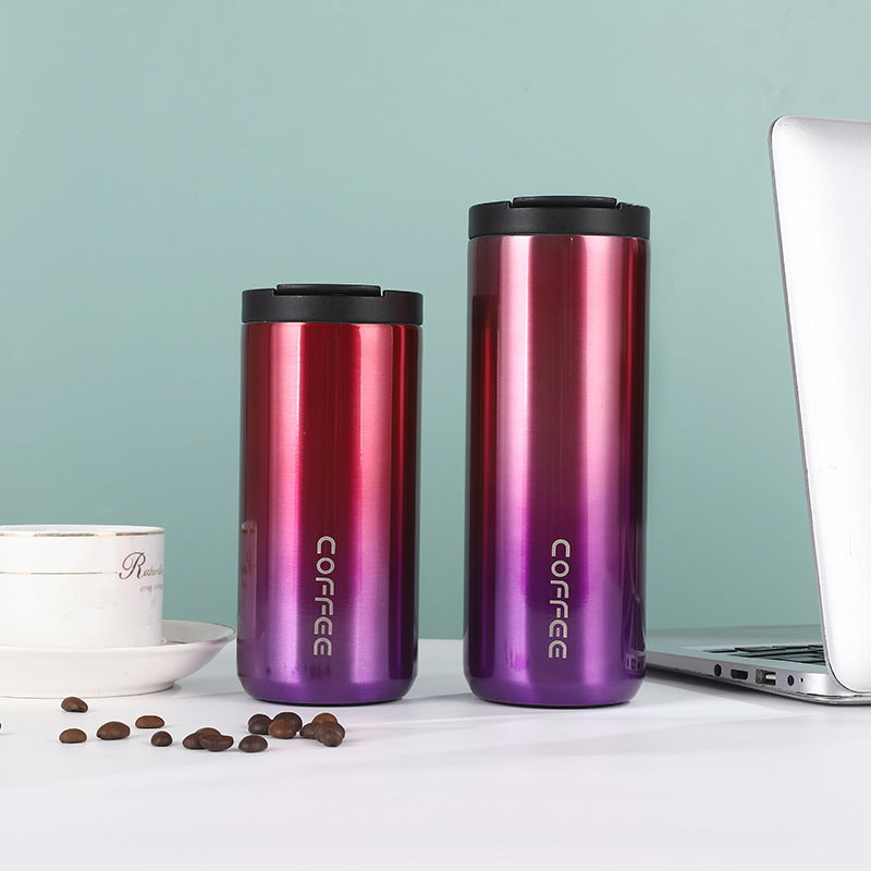 Damen isolierte Edelstahl Kaffeetasse mit elegantem Design und rutschfestem Boden Karnz